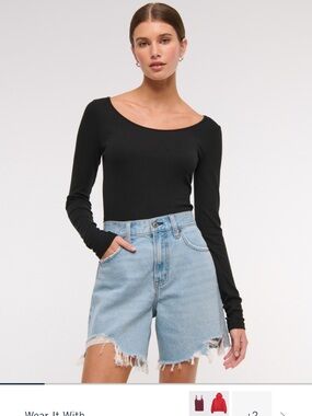 Curve love- distressed shorts